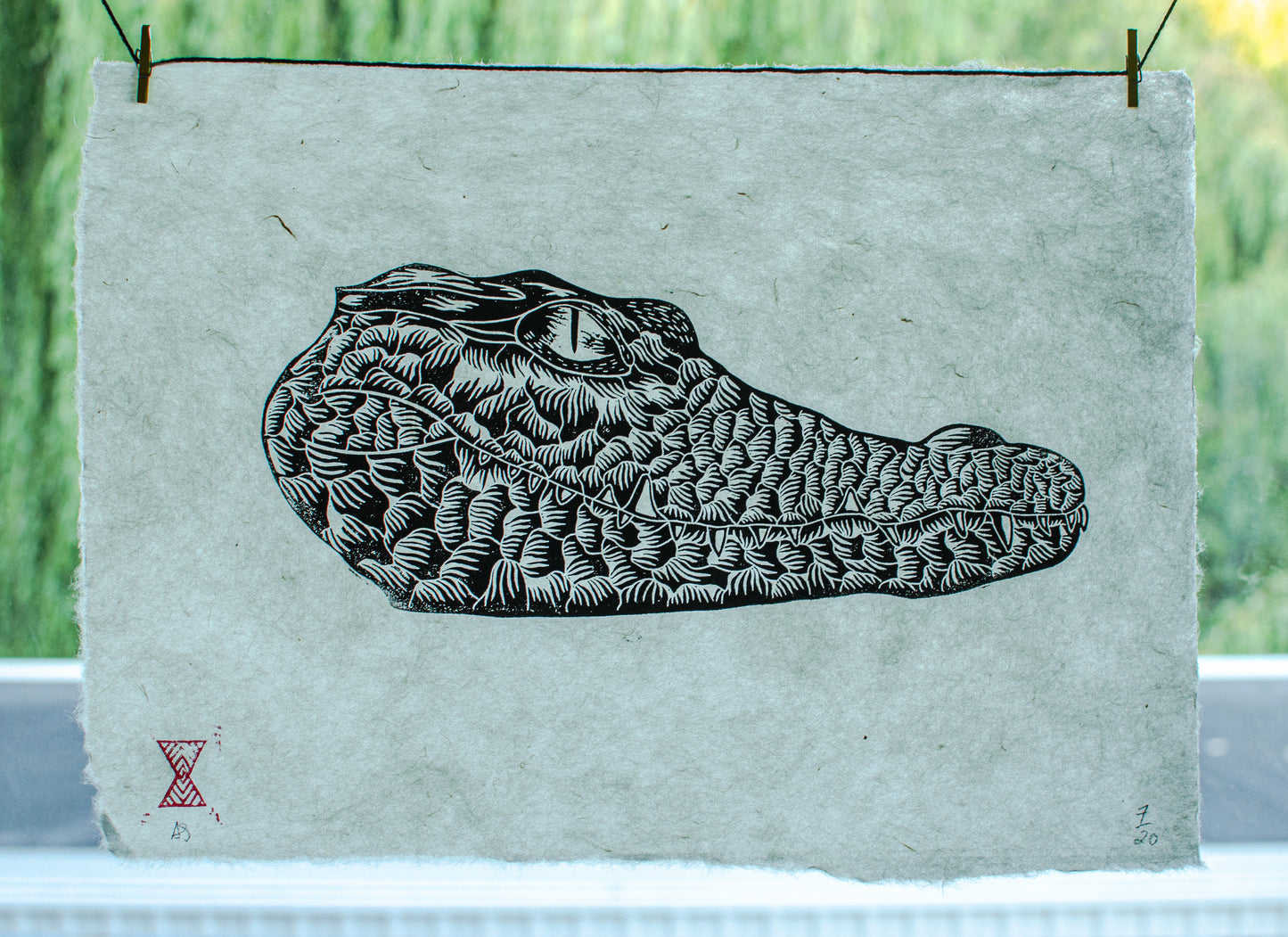 Crocodile Head Print